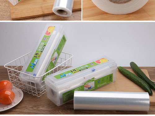 暢晟廚房食品保鮮膜切割器切割盒pe保鮮膜大卷批發包裝家用冰箱